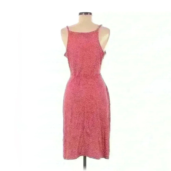41 Hawthorn Annora medium petite red & white polka dot wrap sleeveless dress $68 - Picture 2 of 4